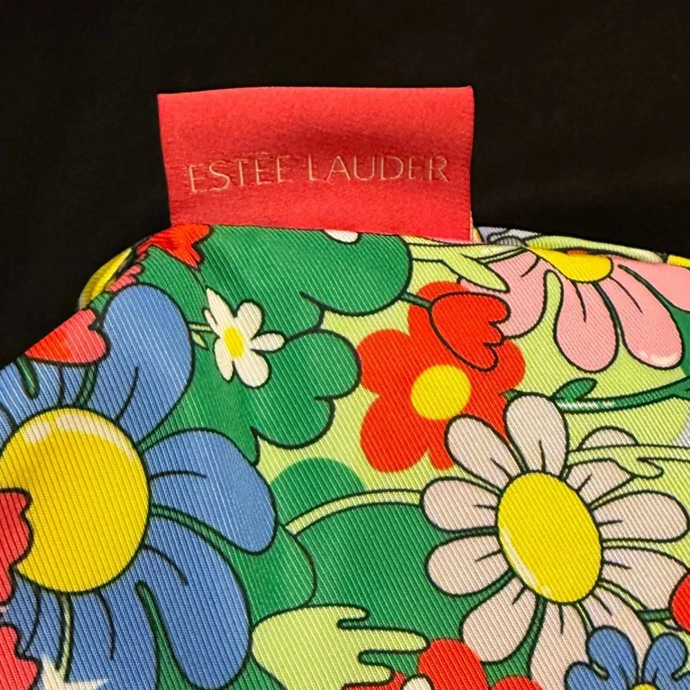 Floral Print Large Cosmetic Bag Makeup Organizer Travel Toiletry Pouch‎